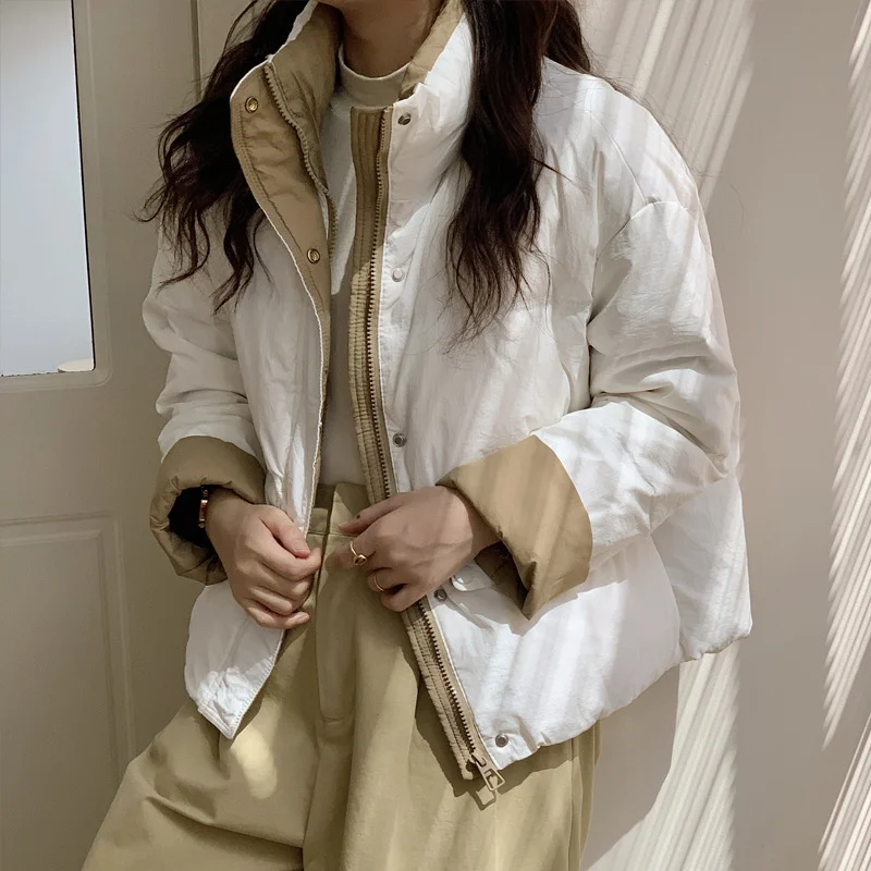 Toloer 2024 Winter New Women's Fashion Cotton-Padded Clothes Hot Style Design Sense Short Cotton-Padded Jacket Small Down Cotton Jacket Coat Tide-Outfit Ideas