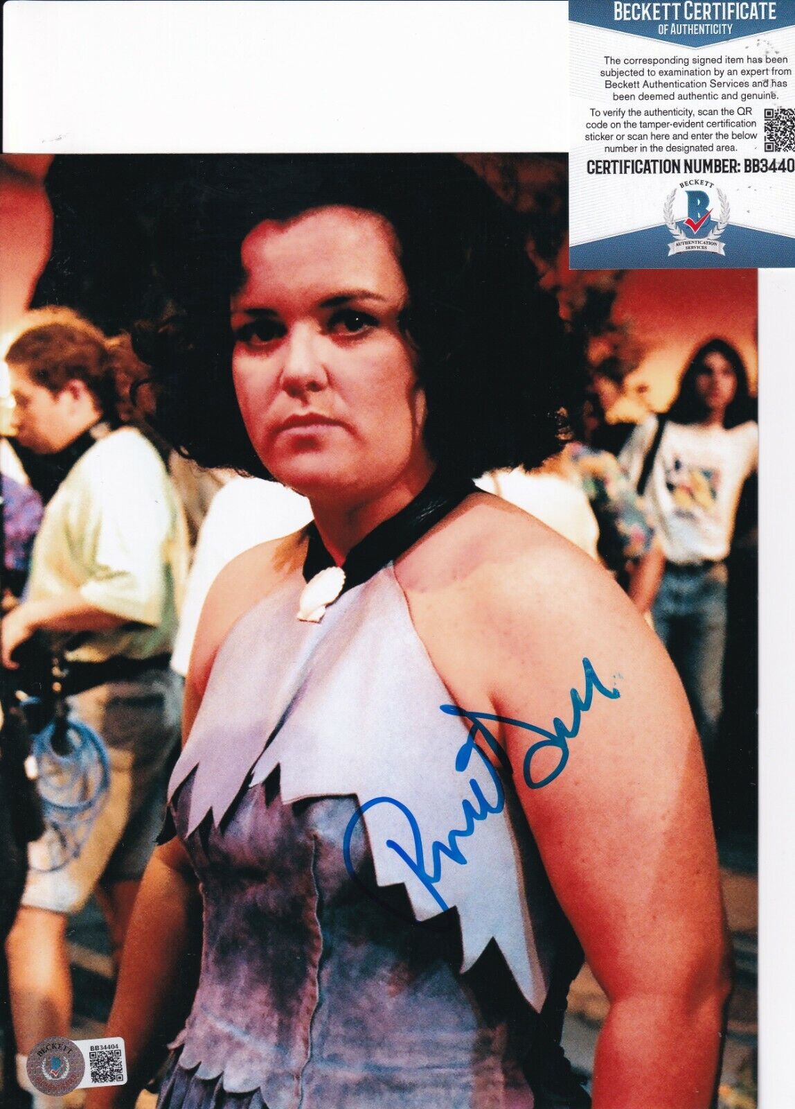 ROSIE O'DONNELL signed (THE FLINTSTONES) Movie 8X10 Photo Poster painting BECKETT BAS BB34404