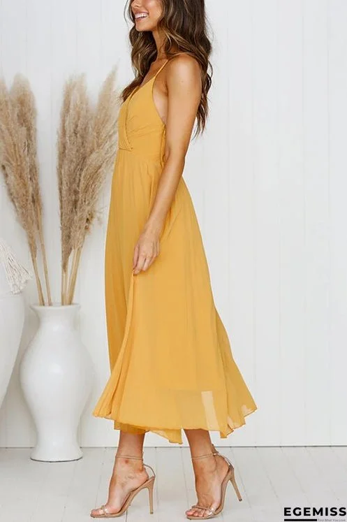 Spaghetti Strap Midi Dress | EGEMISS