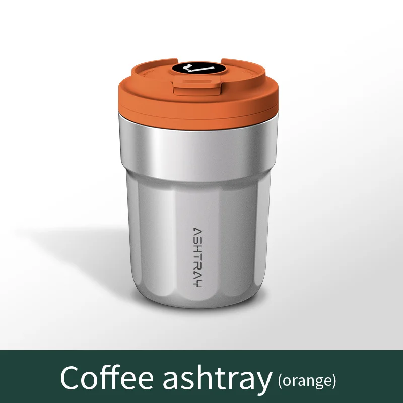 Cross-Border Car Ashtray With Lid, Light, Metal Liner, Car Ashtray, Illuminated Coffee Cup