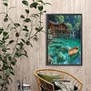 Diamond Painting-DIY Full Round Drill Beach House(40*60CM)