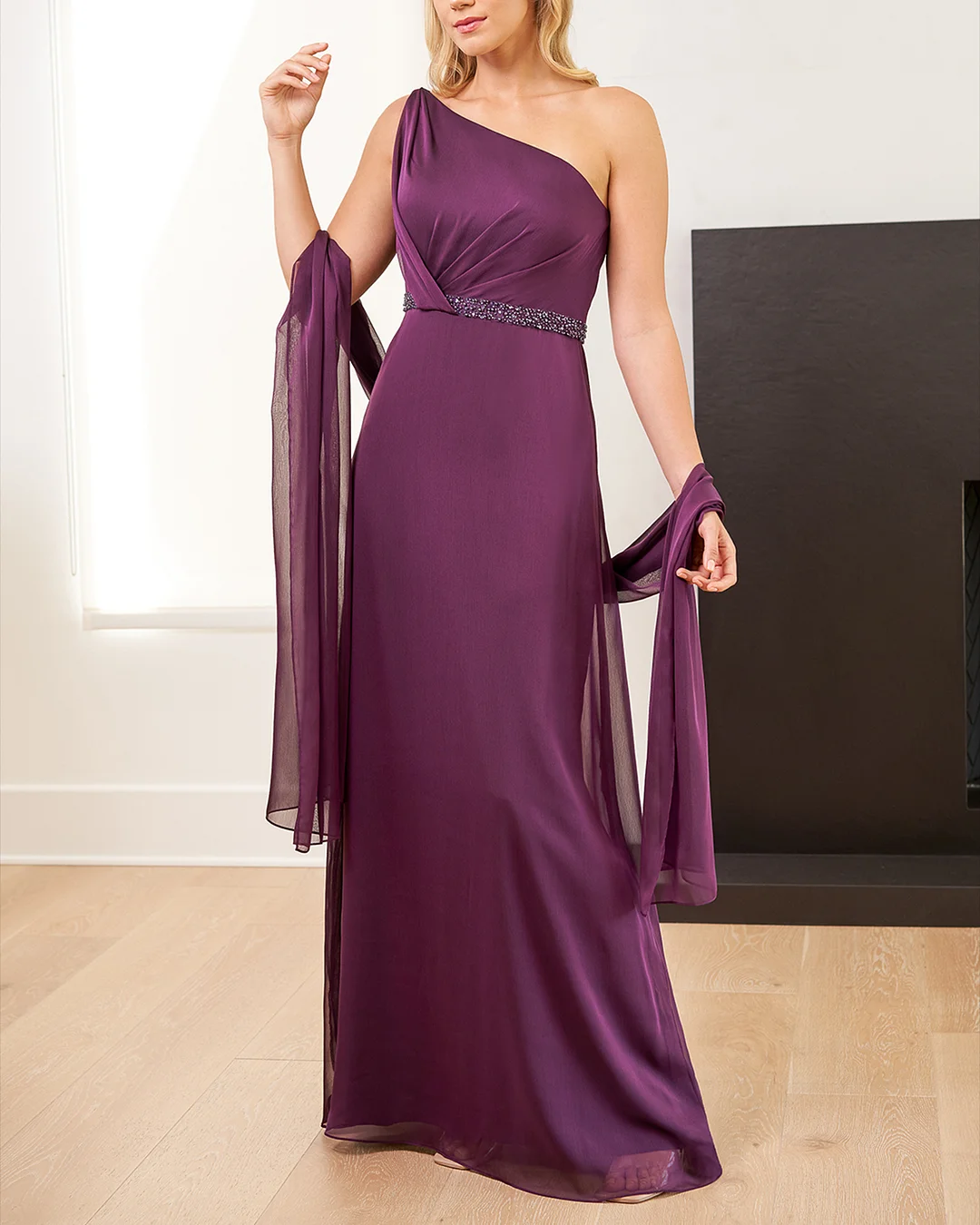 Women' Sleeveless Off Shoulder Solid Color Dress ​