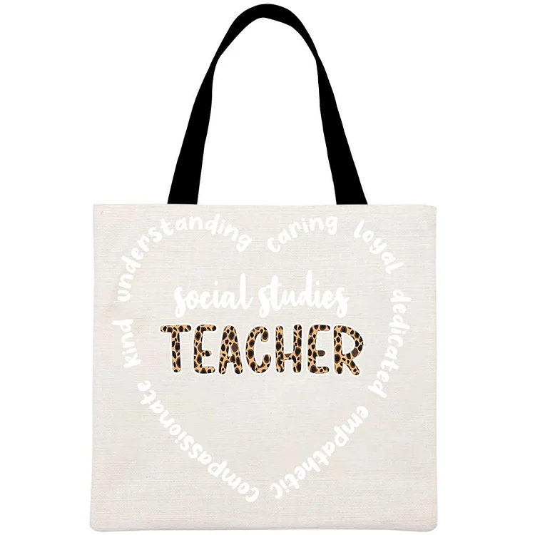 Teachers' Day Printed Linen Bag