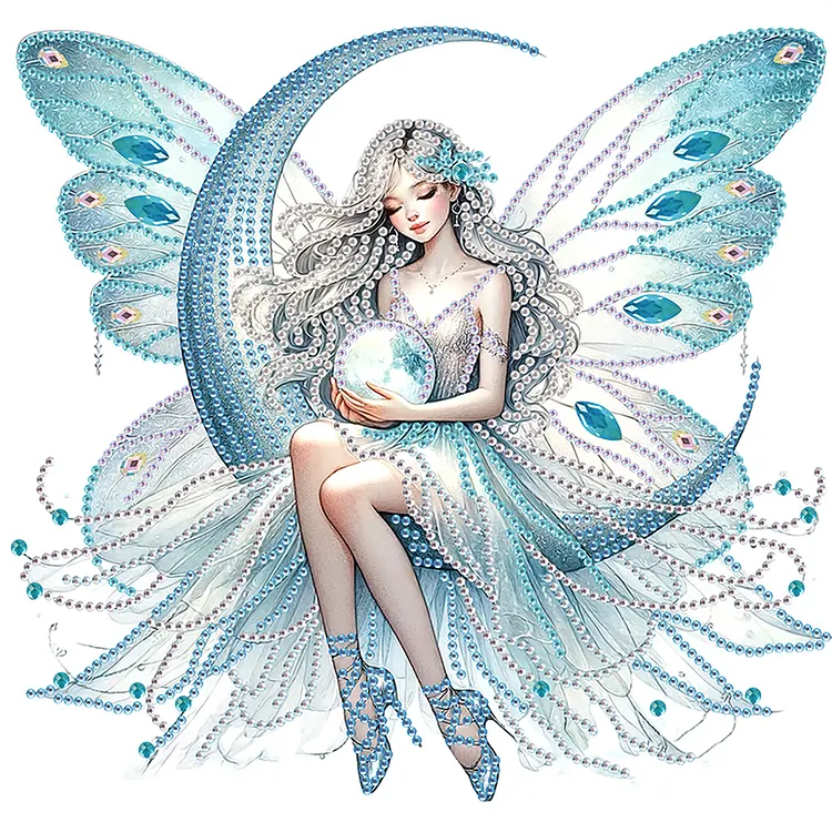 Fairy 30*30cm (Canvas) Special Shaped Drill Diamond Painting gbfke