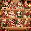 12Pcs DIY Pearl Diamond Painting Christmas Cards, 3D Greeting Card Craft Kits with Resin Pearls, Handmade Holiday Cards for Adults, Christmas Gifts & Decorations
