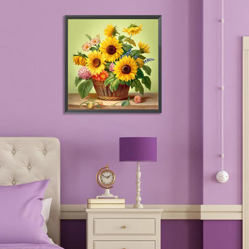 Diamond Painting - Full Round Drill - Sunflower(Canvas|30*30cm)