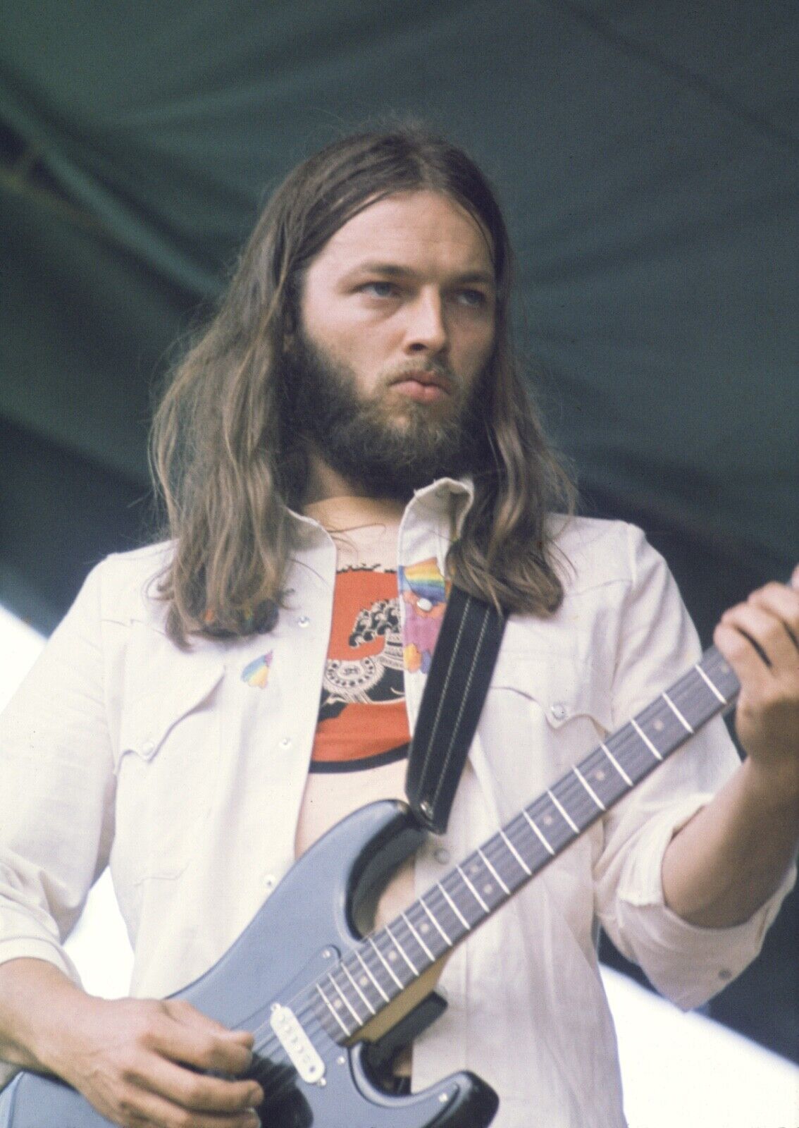 PINK FLOYD David Gilmour 8x10 Photo Poster painting! ....GUITAR ??