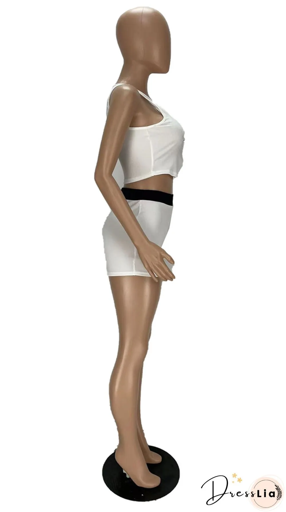 Sportswear Tank Crop Top Biker Shorts Tracksuits
