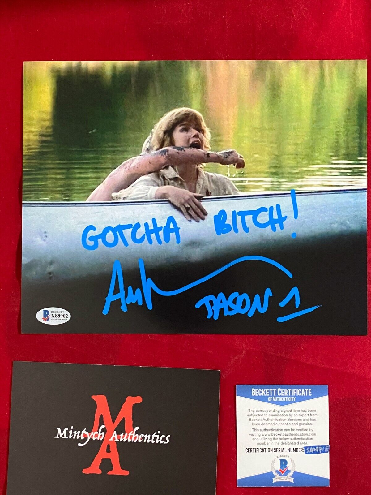 ARI LEHMAN FIRST JASON VOORHEES SIGNED 8X10 Photo Poster painting! FRIDAY THE 13TH! BECKETT COA