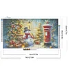 (70*40cm)Christmas Snowman - Full Round Drill Diamond Painting