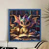 Dragon Reading A Book-11CT Stamped Cross Stitch 40*40cm/15.75*15.75in