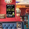 When life gives you lemons just add vodka - Metal Tin Signs(8*12Inch/12*16Inch) - Bar