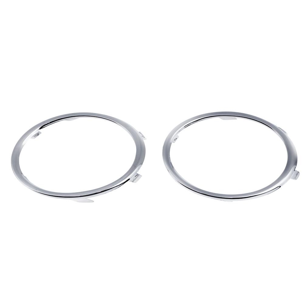 

1 Pair Electroplating Front Fog Light Rings Trim Cover for Audi A4 B8 09-12, 501 Original