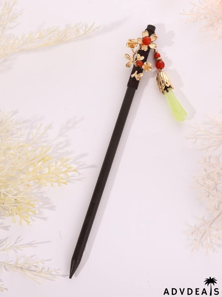 Flower Decor Hair Pin