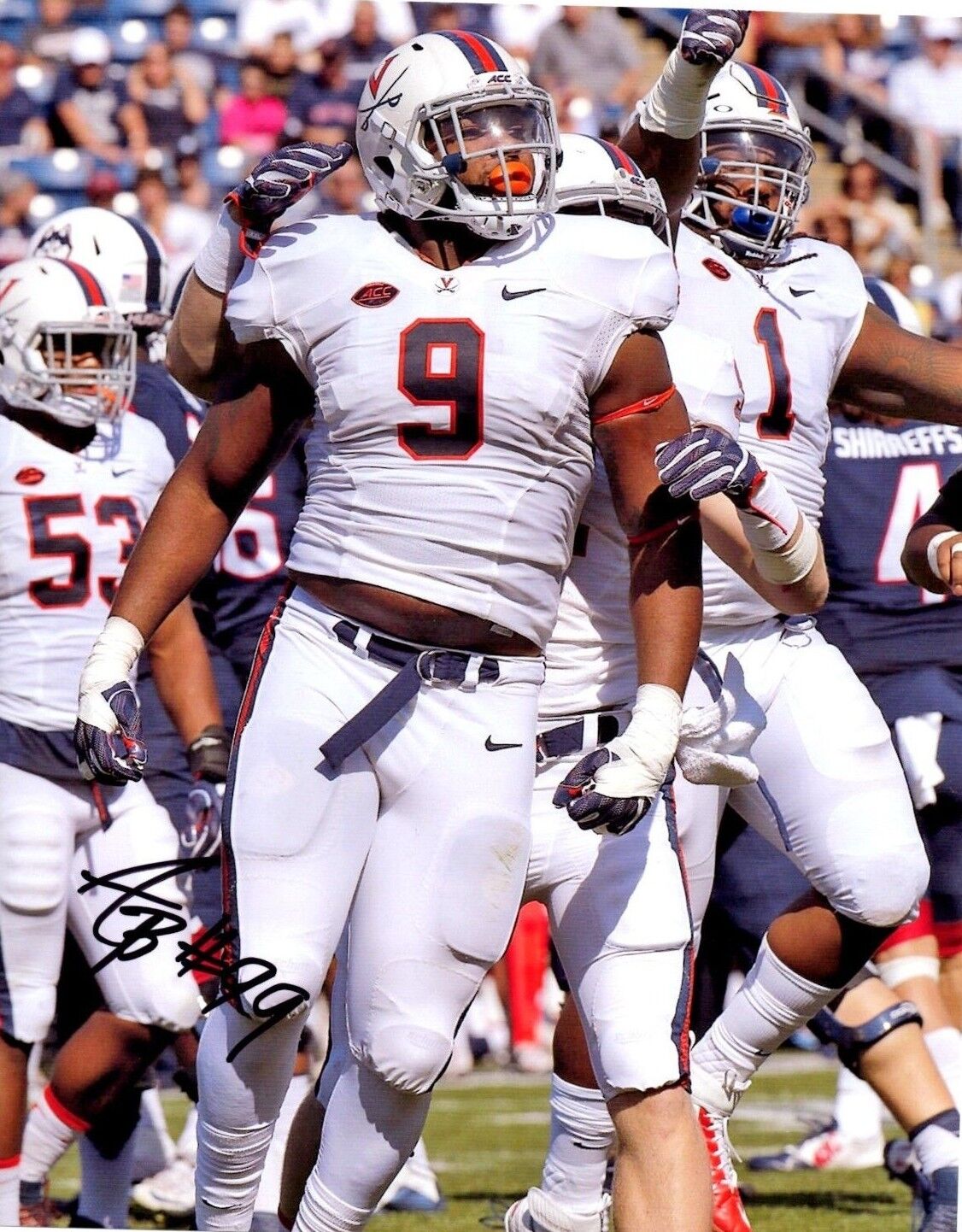 Andrew Brown Virginia Cavaliers signed autographed 8x10 football Photo Poster painting b