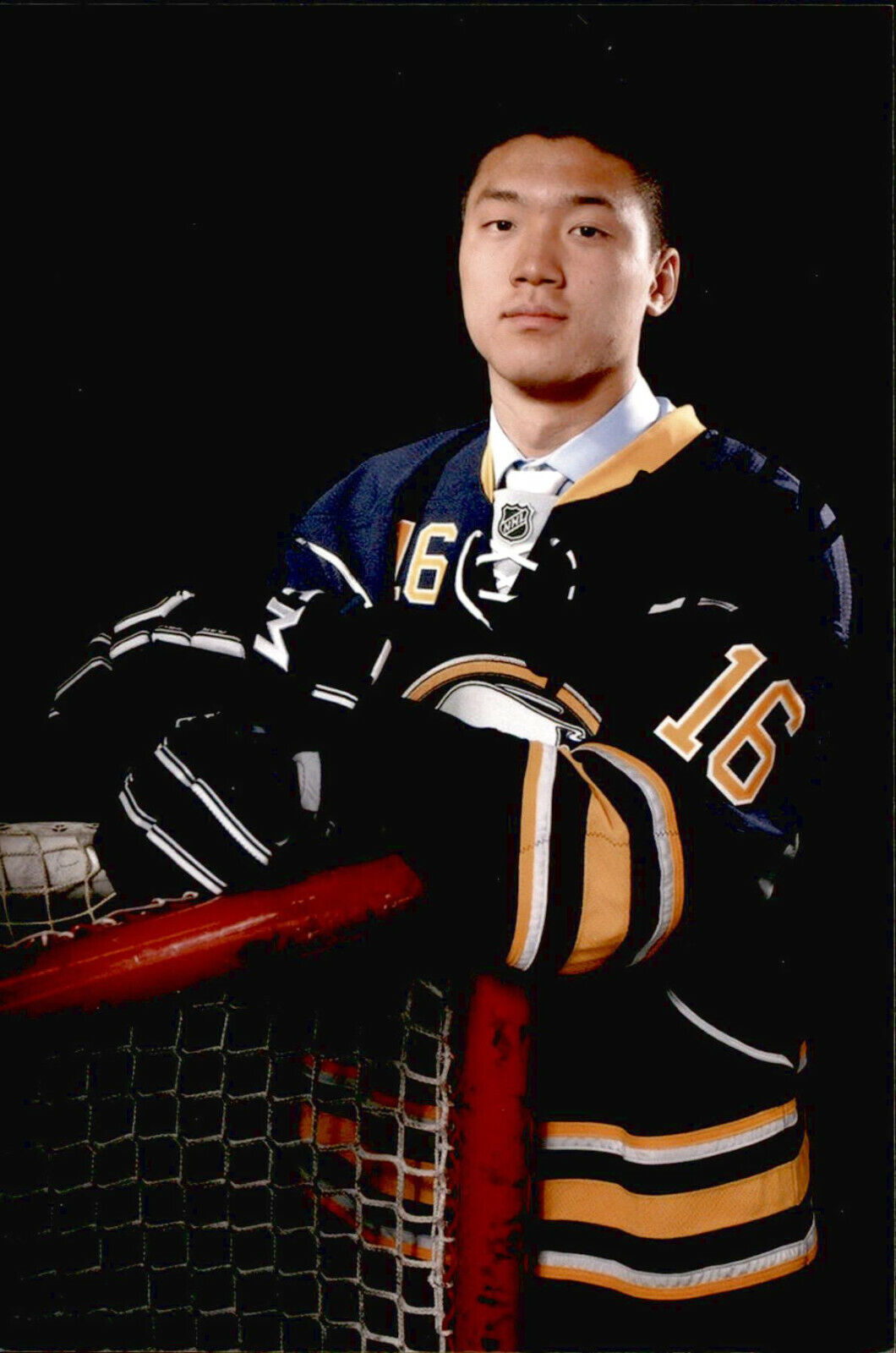 Cliff Pu SIGNED autographed 4x6 Photo Poster painting BUFFALO SABRES / COLUMBUS BLUE JACKETS