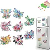 8Pcs Acryl Libelle - 5d DIY Handwerk DIY Aufkleber Magnet