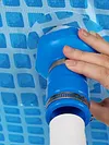 For Intex 11238 Universal Pool Vacuum Hose Adapter with Iron Hoops Pools Skimmer Hoses Connector Leak-Proof Replacement Hoses Adapter for Above/Inground Pools