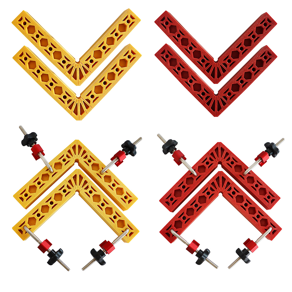 

200mm Woodworking Square Corner Clamping Ruler Right Angle Fixture Set, Red, 501 Original