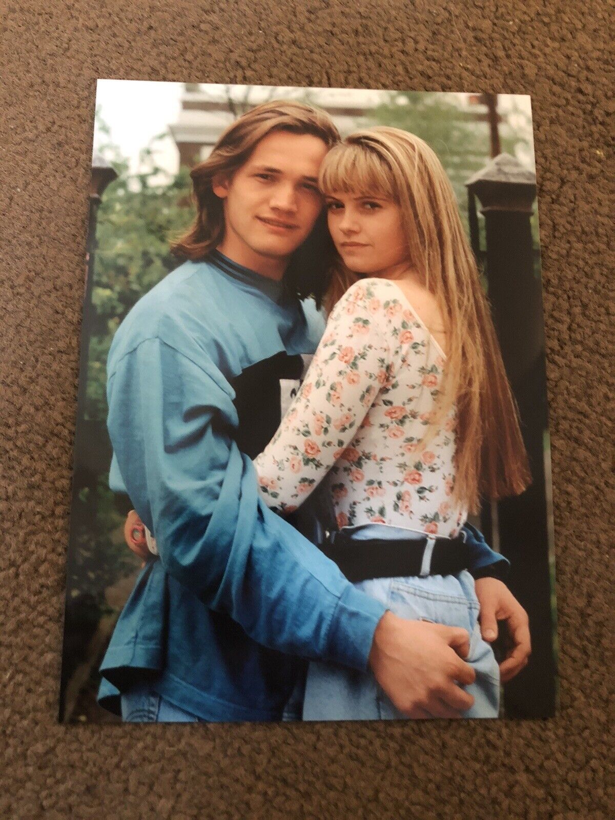 DANNIELLA WESTBROOK & SID OWEN (EASTENDERS) UNSIGNED Photo Poster painting- 7x5”