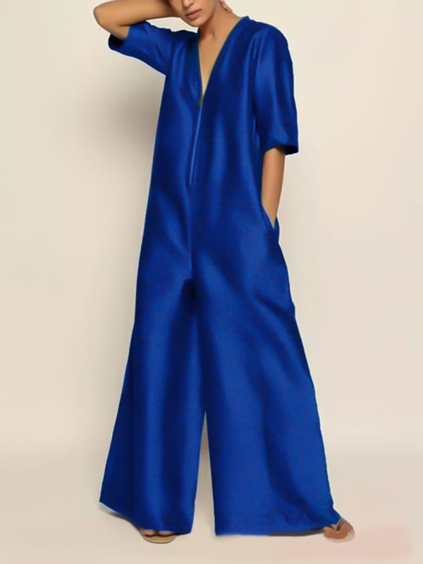 Women Half Sleeves Jumpsuit main image 1