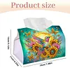 Diamond Painting Sunflowers and Birds Tissue Box for Kitchen Restaurant Bar Office Party