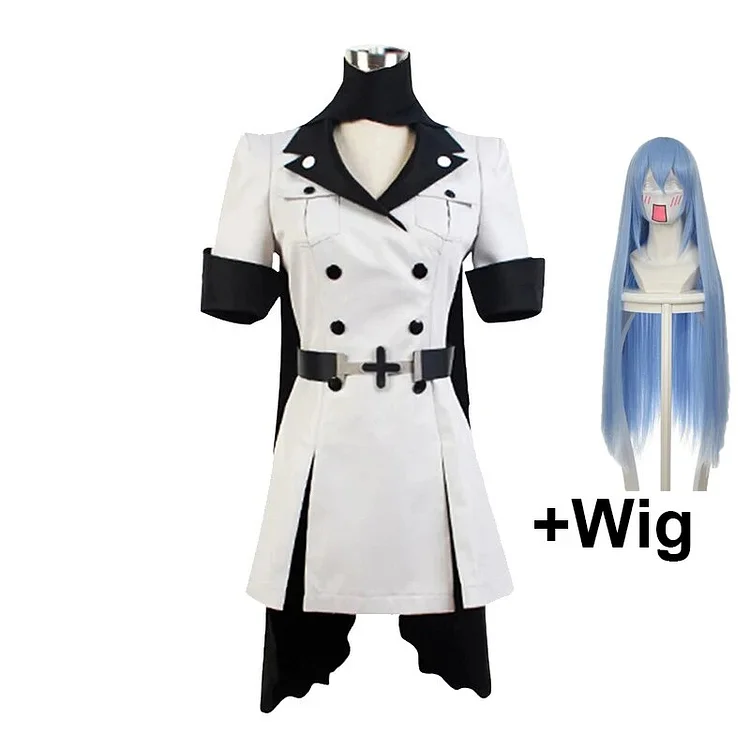 【Wetrose】In Stock Esdeath Akame ga Kill Cosplay Costume Anime Uniform Wig Full Set