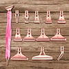 (US Local)13x 5D Resin Diamond Painting Pen Nib DIY Craft Point Drill Pen (Rose Gold)