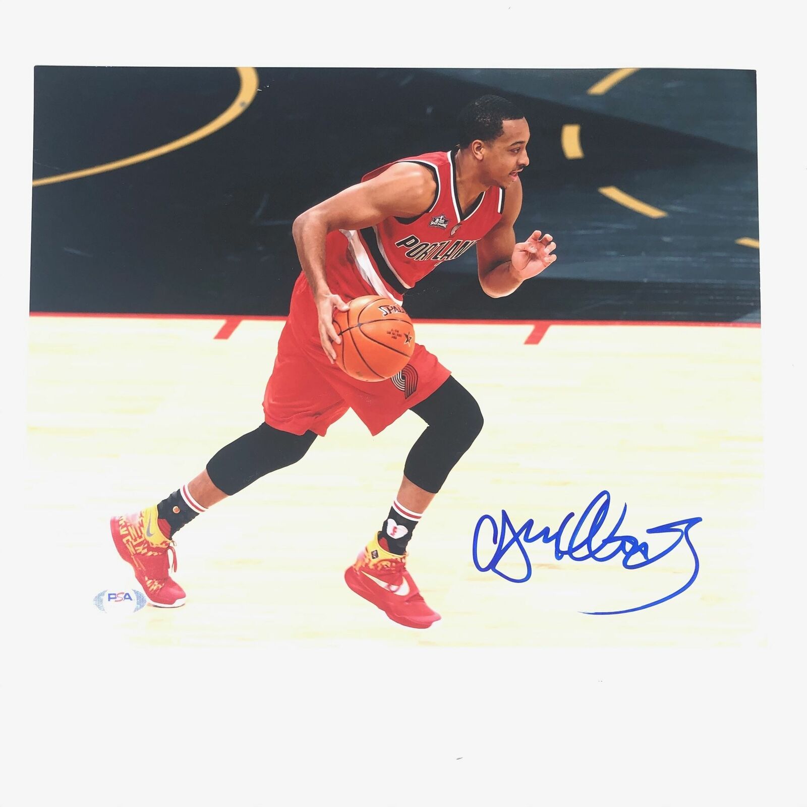 CJ McCollum signed 11x14 Photo Poster painting PSA/DNA Portland Trailblazers Autographed