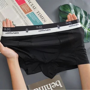 Ice silk air conditioning pants breathable mid-waist boxer briefs