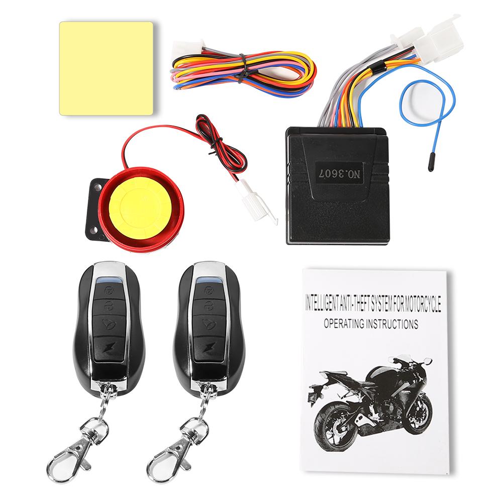 

Universal 12V Motorcycle Alarm System Anti-theft Security Remote Control, 501 Original