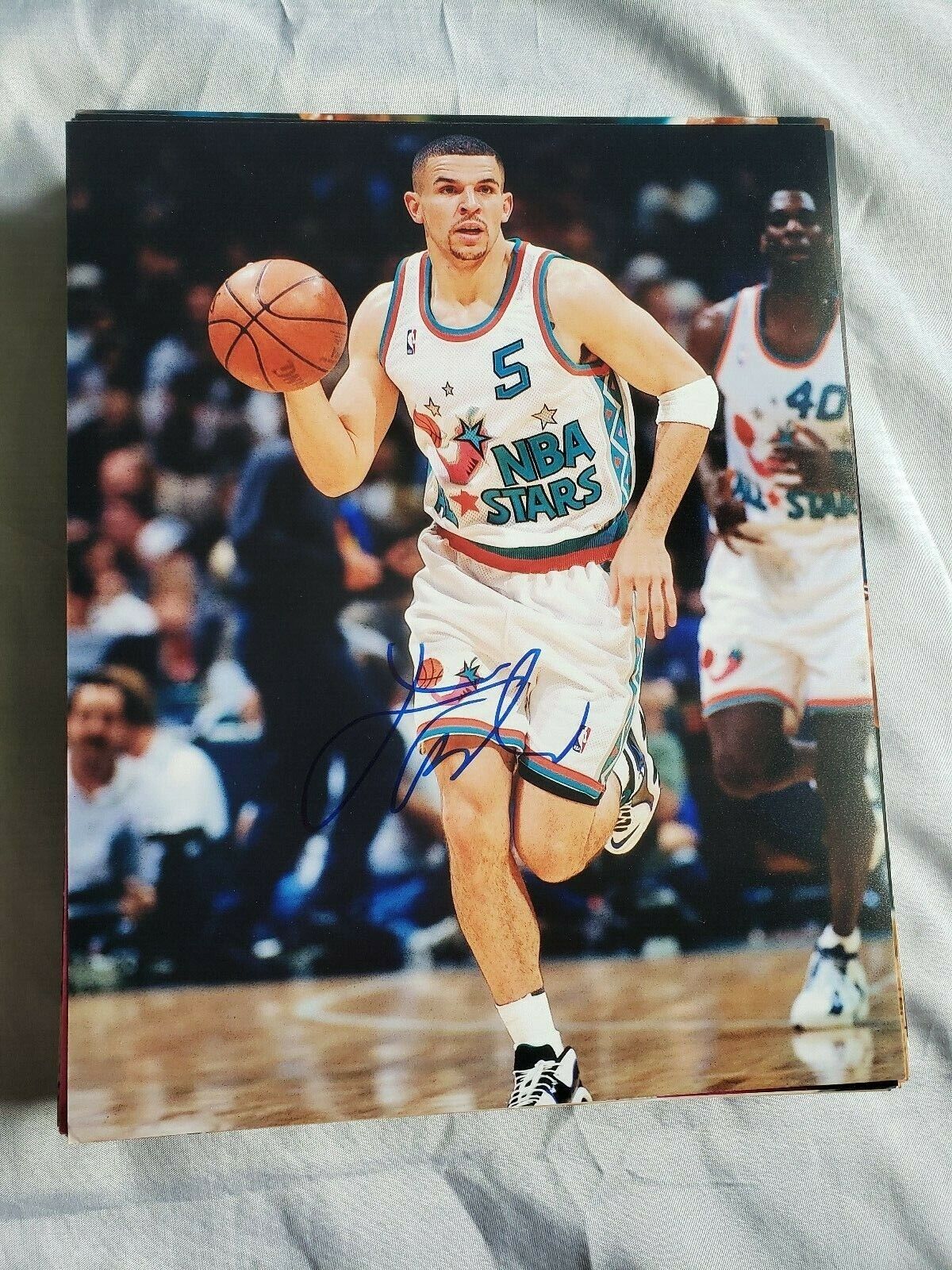 JASON KIDD PHOENIX SUNS SIGNED AUTOGRAPHED 1997 ALL-STAR GAME 8x10 Photo Poster painting COA