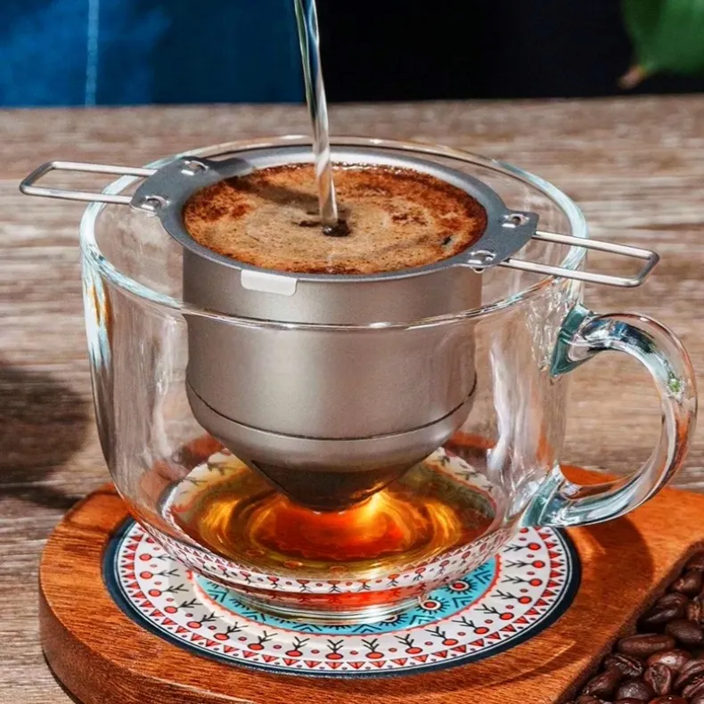 Fromtea Portable Pure Titanium Coffee Filter _Fromtea&reg; Official Store