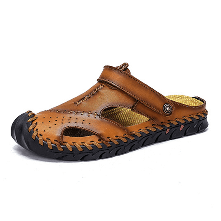 Kanyap-Men's Outdoor Leisure Beach Leather Sandals