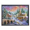 >SALE<Stamped DIY Cross Stitch 11CT Landscape Printed Canvas Embroidery (0809)