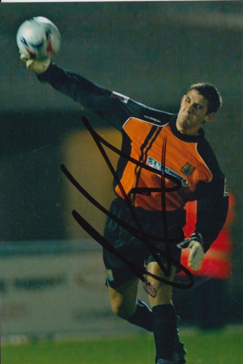 NORTHAMPTON TOWN HAND SIGNED MICHAEL POKE 6X4 Photo Poster painting 1.