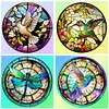 4pcs Diamond Painting -DIY Round Drill Birds Dragonflies