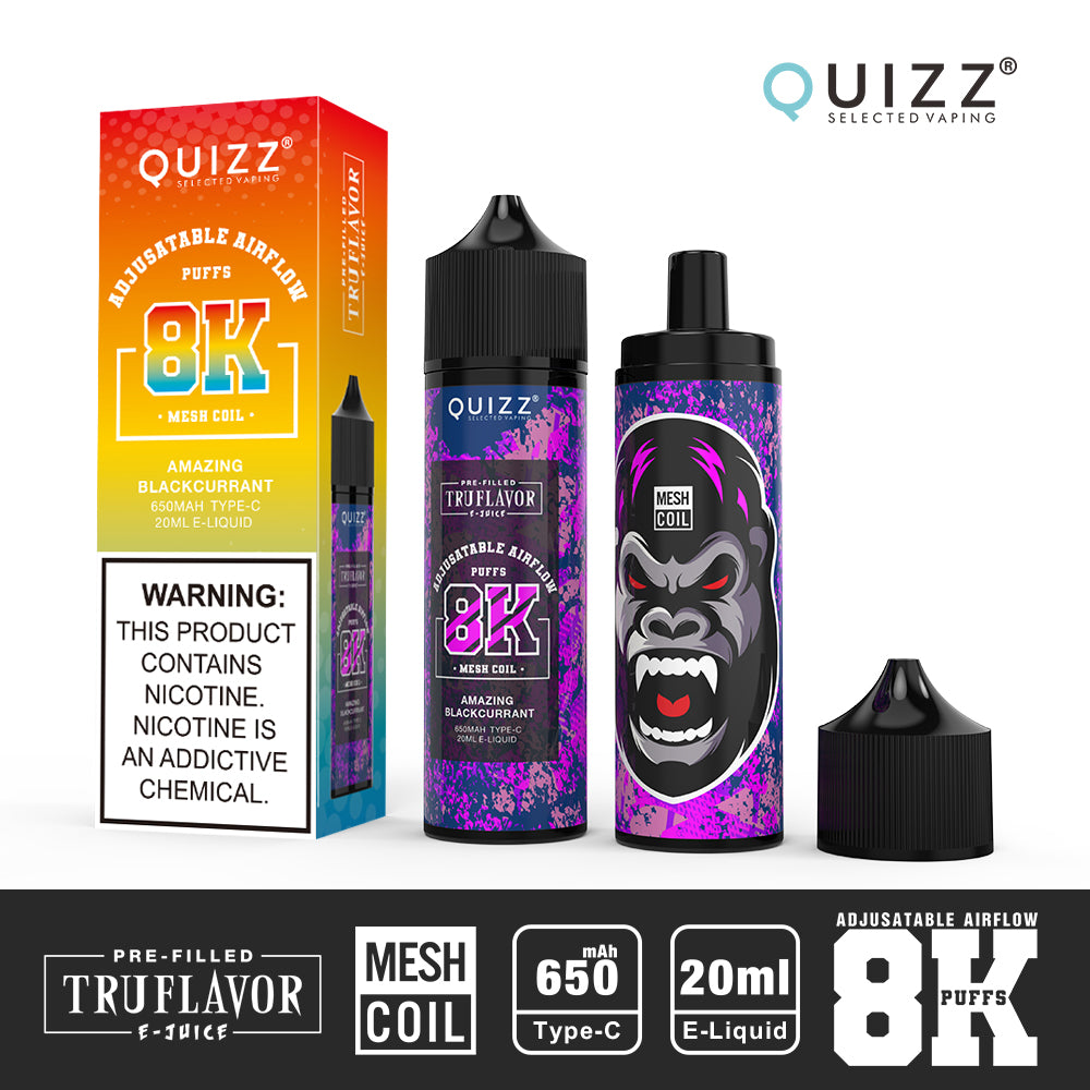 QUIZZ VAPMOD QD62V2 8000Puffs Disposable Vape Wholesale VAPMOD CTYVape