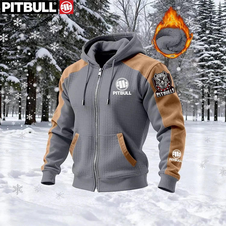Bluza PITBULL&reg; z kapturem, podszewką z polaru, zapinana na zamek, ciepła i z długim rękawem