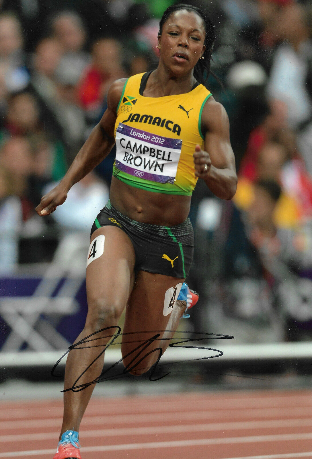 Veronica Campbell-Brown signed 8x12 inch Photo Poster painting autograph