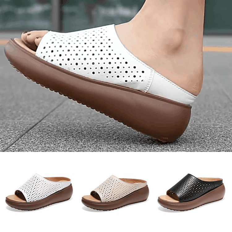 Wow!! | Last Day 49% OFF |Women's Hollow Carved Casual Cowhide Leather Sandals