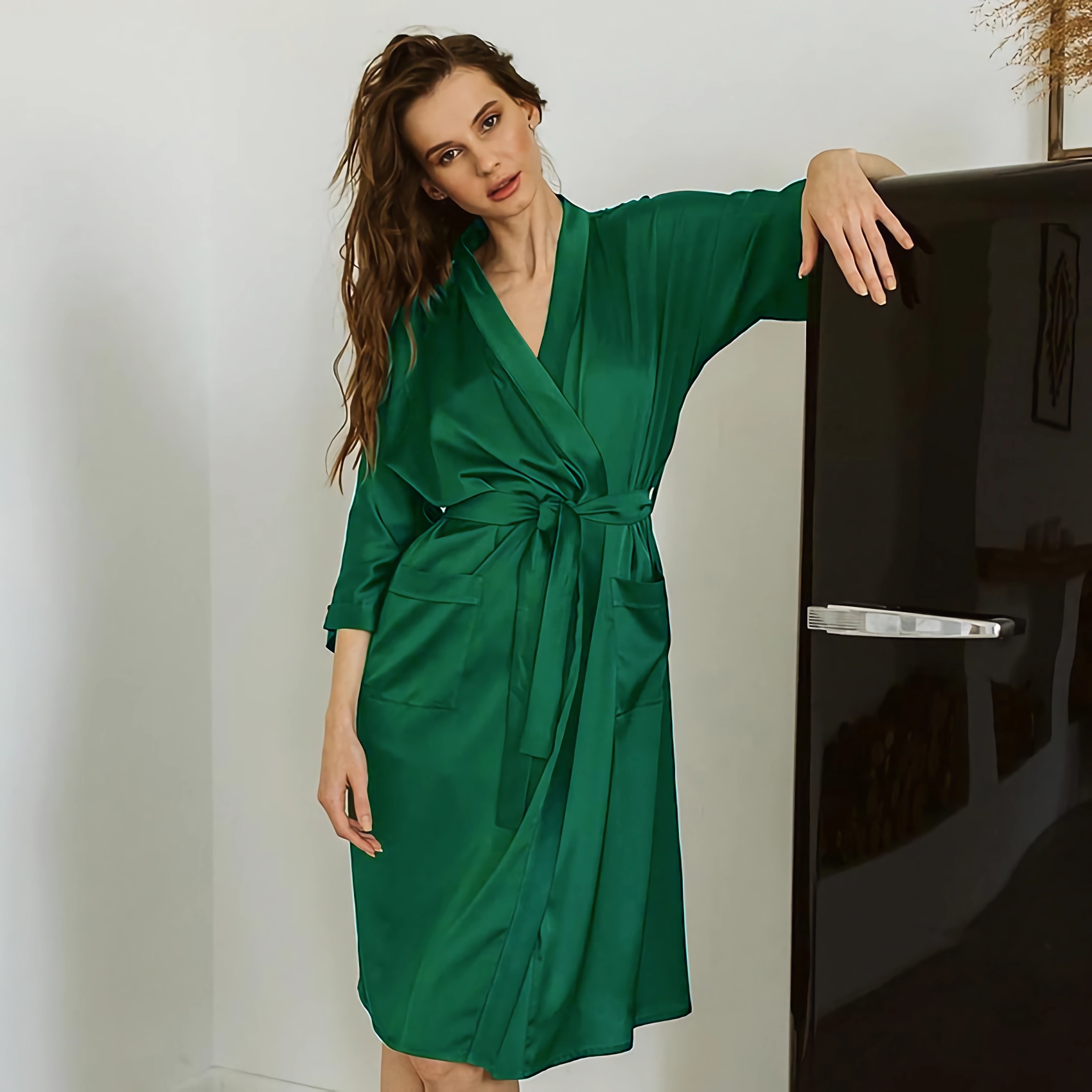 22 Momme Ideal Elegant Women's Silk Robe REAL SILK LIFE