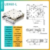 Precision micro-adjustment XY axis displacement platform, stainless steel LBX/LBY-40/50/60/70/80/100 manual slide