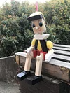 Solid Wood Pinocchio Marionette Toy Wooden Decorative Doll