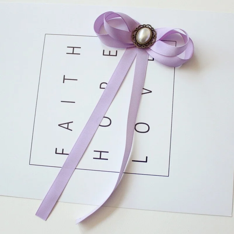 Hand-made Bow Tie Ladies Unisex Banking Stewardess Student Performs Career Korean White Shirt Black Bowtie Classic Trendy Gifts