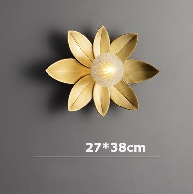 G9 Led Postmodern Golden Flower For Corridor LED Ceiling