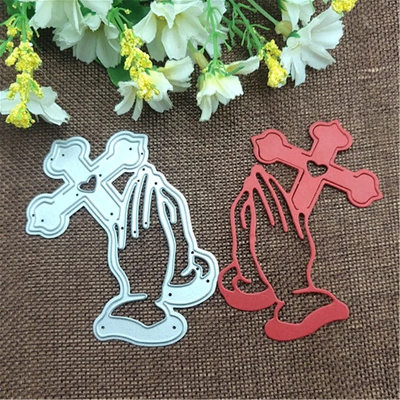 Metal Cutting Dies Vine Cross Bless Stencils For DIY Scrapbooking Decorative Embossing Handcraft Die Cutting Template