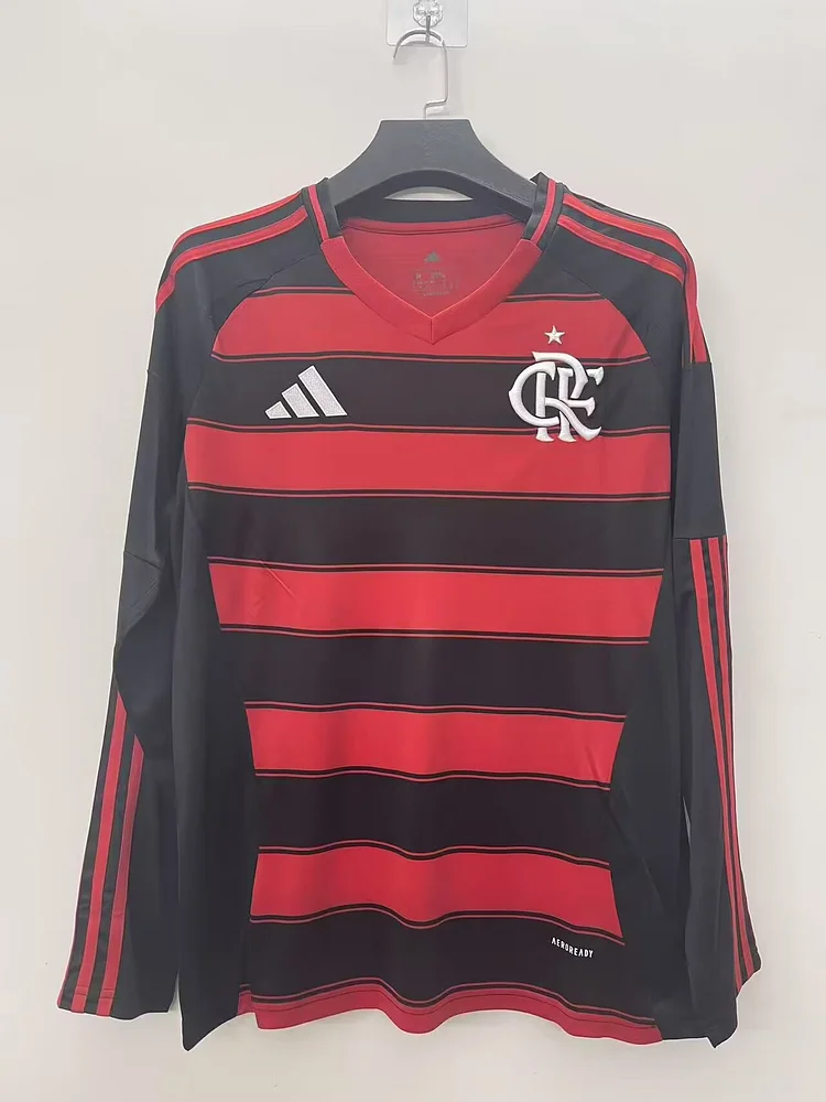 2025/26 Flamengo Home Long Sleeve Shirt