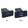 18W/30W Car Charger 12V-24V PD Type C/USB Car Charger Power Socket Fast Charging