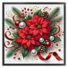 Christmas Red Flower-11CT Stamped/Counted Cross Stitch 40*40cm/15.75*15.75in tapestrymarket